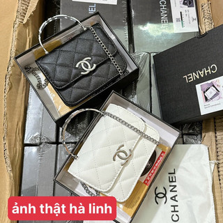 Túi chữ x mini da hạt sần quai kiềng fullbox - 62730