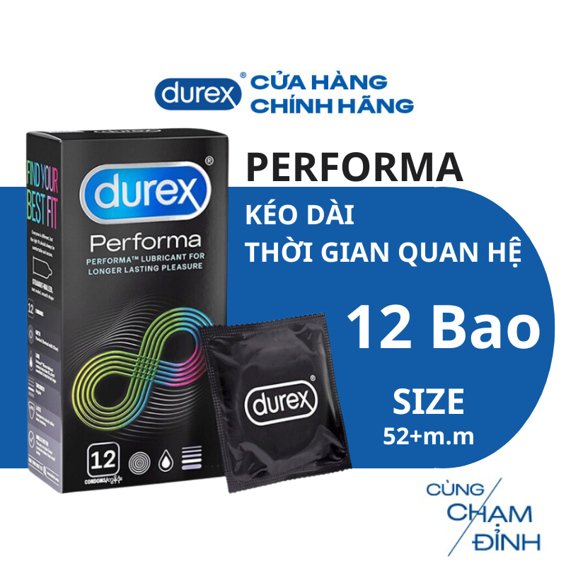 Combo 6 Hộp Bao Cao Su Durex 70 cái chính hãng tùy chọn pleasuremax. invisible. performa. kingtex. fertherlite ultima