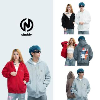ÁO KHOÁC ZIP NỈ BÔNG IN CỪU CINDDY (CKI005) -CINDDY BRAND Women Nữ