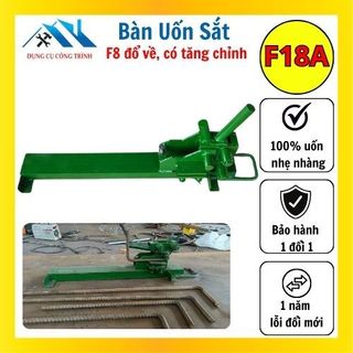 Bàn uốn sắt f18a bằng tay bẻ sắt phi 18 đổ về dùng trong thi công xây dựng