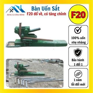 Bàn uốn sắt f20 bằng tay bẻ sắt phi 20 đổ về dùng trong thi công xây dựng