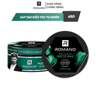 Sáp (wax) giữ nếp tóc Romano Restyleable wax 68g/hộp