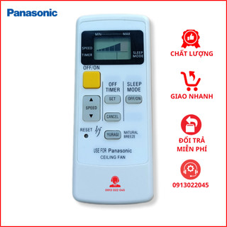 Điều khiển / Remote quạt trần Panasonic 5 cánh