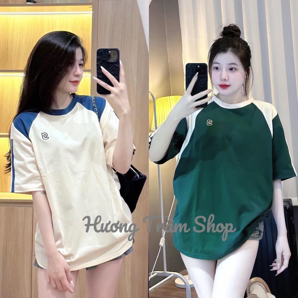 Áo Thun Cotton 3158 - Chữ g Thêu Phối Tay Sọc Vai , Form 40-75kg