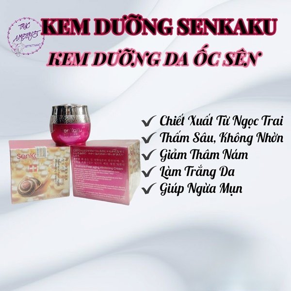 Kem dưỡng trắng da Senkaku ốc sên ngọc trai