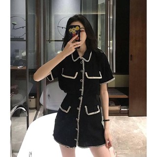 SET vest áo phối ren kèm chân váy có quần trong