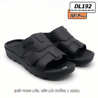 Dép quai ngang nam basic cổ điểN (Chọn Lùi 1 Size) 𝐢𝐃É𝐏 đúc nguyên khối thời trang trung niên Duwa
