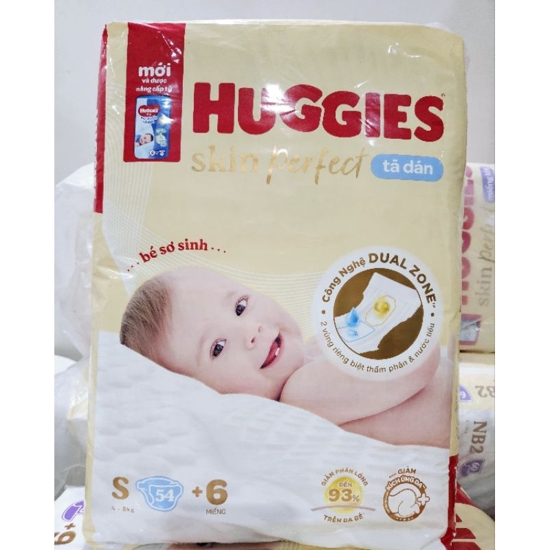 Tã dán sơ sinh Huggies S-56 (tặng 6 miếng)