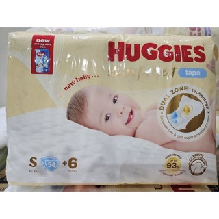 Tã dán sơ sinh Huggies S-56 (tặng 6 miếng)