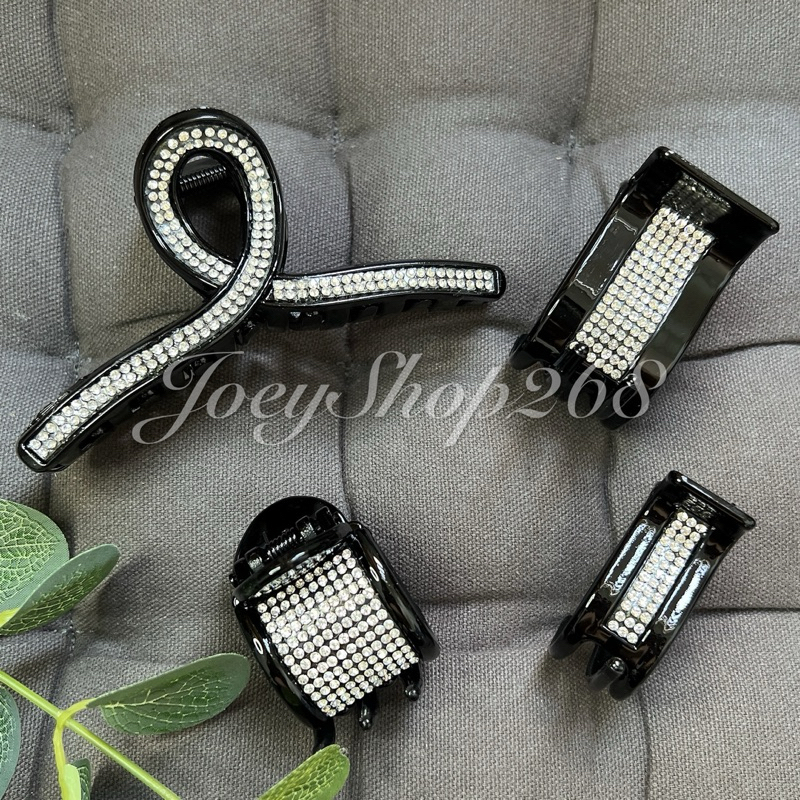 Kẹp Tóc Dạng Càng Cua 3 Răng 5 Răng Đính Đá Sang Chảnh