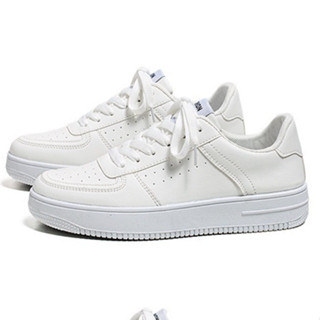 Giày thể thao nam da Pu trắng phong cách hàn quốc hottrend