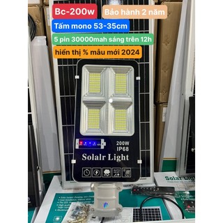 Đèn bàn chải năng lượng mặt trời 200w chính hãng TYS vỏ nhôm đúc có giấy bảo hành 2 năm đổi mới
