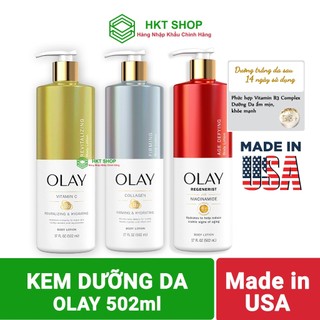   Mã COSBAUH3 giảm 8% đơn 300K  Kem Sữa Dưỡng Thể OLAY COLLAGEN B3 Body Lotion 502ml Mỹ_HKT shop 