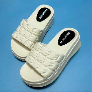 Dép quai ngang nữ fashion lê bện cao 6cm, chất eva đi êm nhẹ thời trang, chọn chuẩn size, SAKI