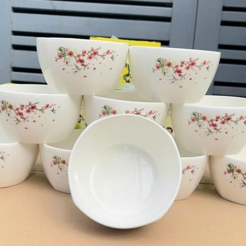 Bát ăn cơm họa tiết- chén sứ cao cấp