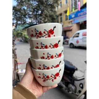 Bát ăn cơm họa tiết- chén sứ cao cấp