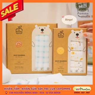 Khăn tắm - khăn sữa sợi tre lụa lapomme