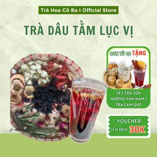 Trà dâu tằm lục vị Hộp 30 gói Thanh nhiệt mát gan Trà Hoa Cô Ba