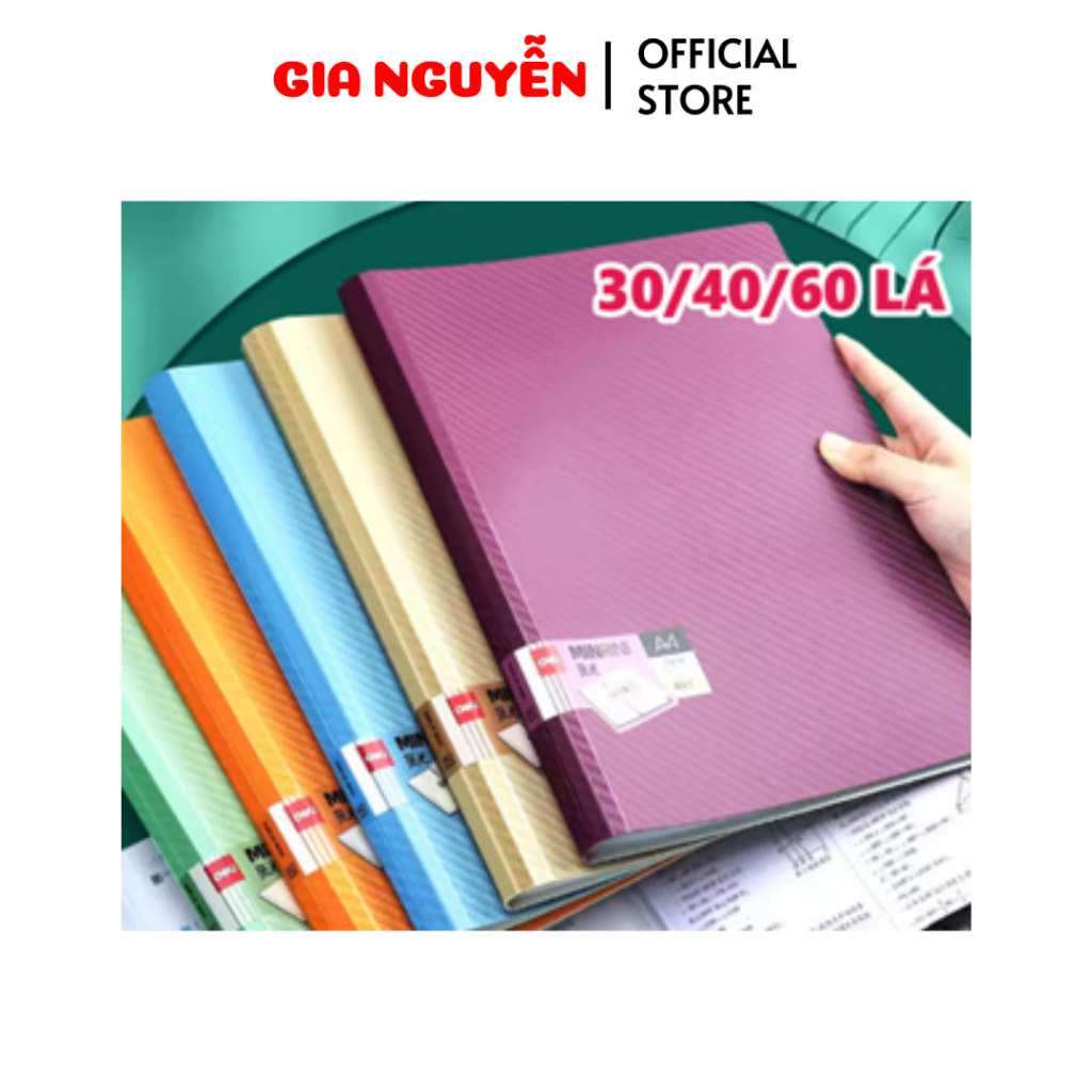 File lá A4 đựng tài liệu Deli nhiều ngăn, tệp đựng tài liệu 20/30/40/60 trang chất liệu PP cao cấp vpp Gia nguyễn