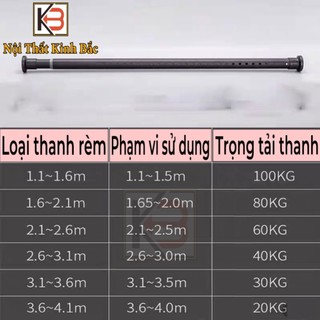 [Thanh Treo Đa Năng tặng Phụ Kiện ] khung treo rèm lắp đặt không khoan tường và khoan tường