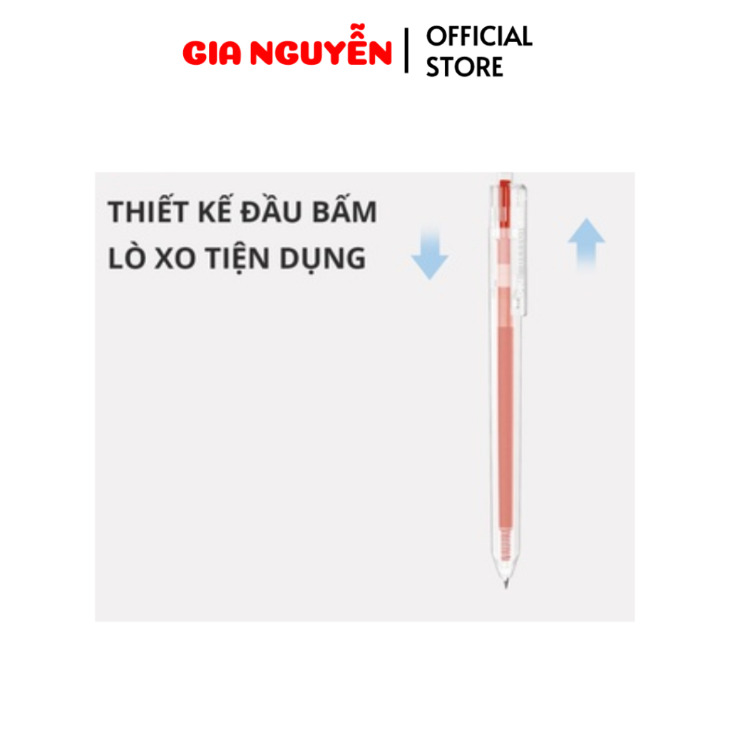 combo 03 Bút bi nước mực gel bấm nhiều màu 0.5mm Deli G118
