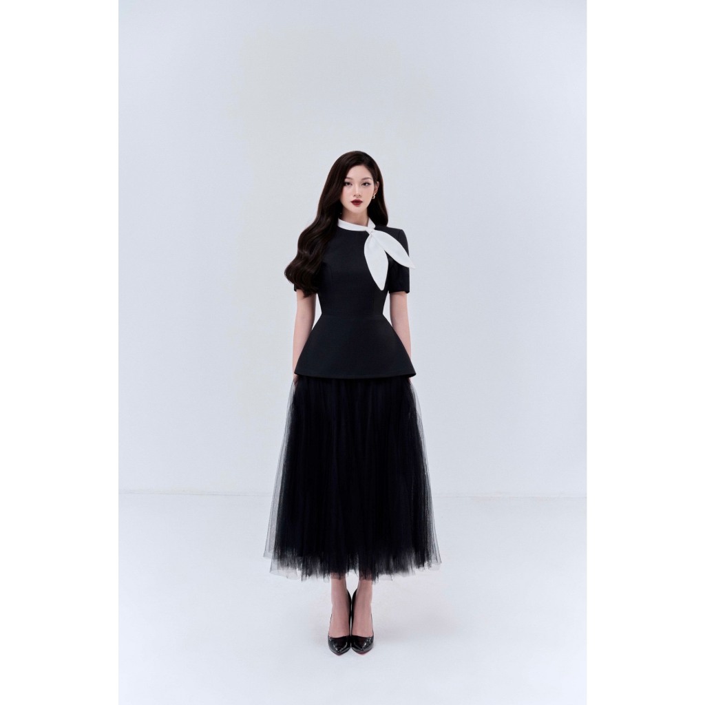 Áo kiểu cộc tay công sở thiết SURI TOP thiết kế phối nơ siêu sang chảnh by EM CHIC DESIGN