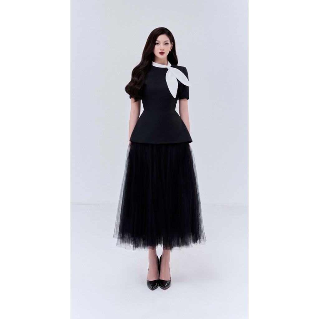Áo kiểu cộc tay công sở thiết SURI TOP thiết kế phối nơ siêu sang chảnh by EM CHIC DESIGN | BigBuy360 - bigbuy360.vn