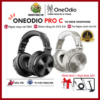 Tai nghe chụp tai headphone oneodio pro c, nghe nhạc 110h, bluetooth 5.0 - chính hãng bh 12 tháng