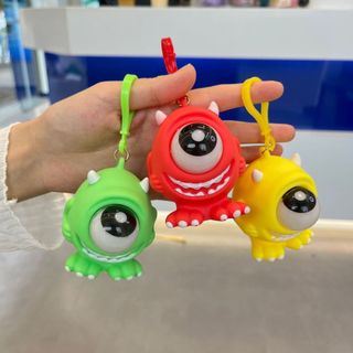  Squishy quái vật mắt lồi 1 mắt có thể xoay được giải trí vui nhộn giảm căng thẳng dùng được làm móc khóa 