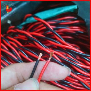 Dây loa đỏ đen lõi đồng 100% bán theo mét