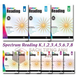 Spectrum - reading - grade k,1,2,3,4,5,6,7,8 - khổ a4 in màu