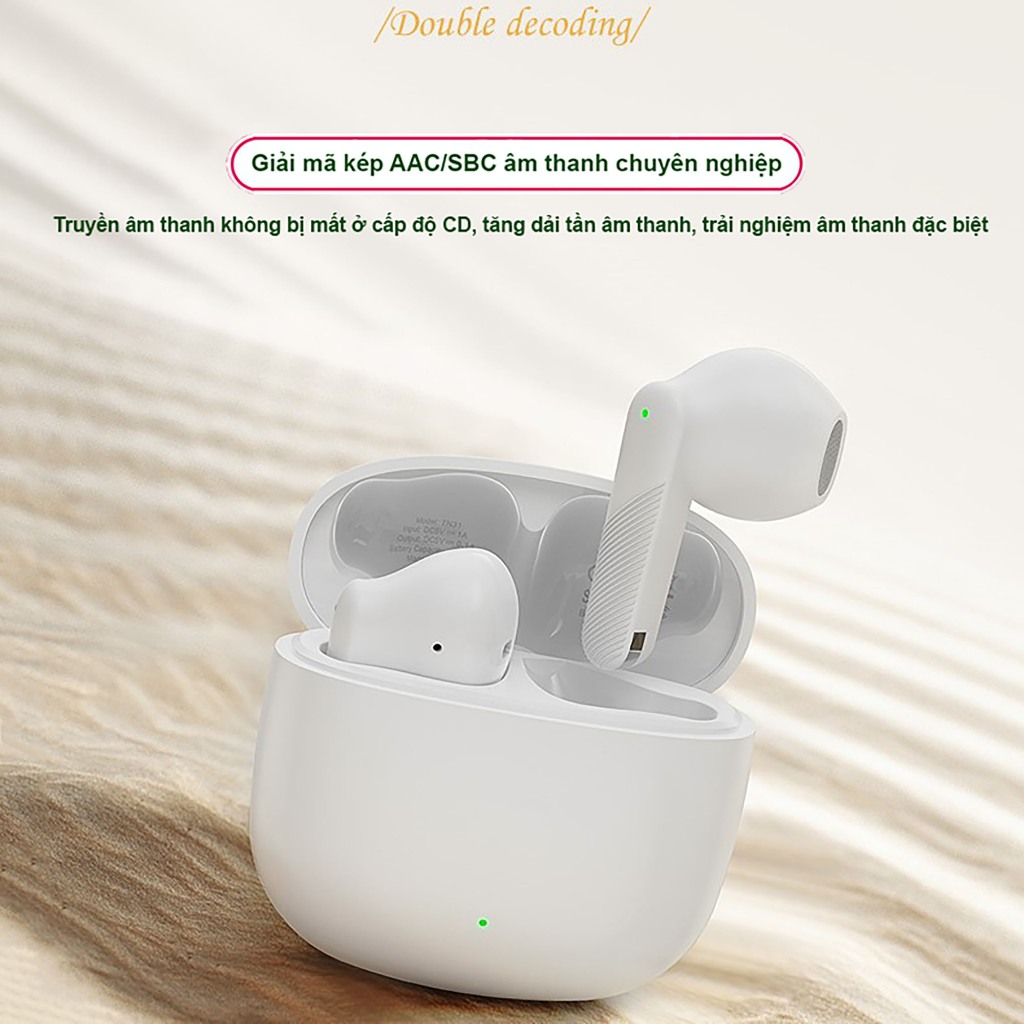 Tai Nghe Bluetooth InPods TN31Theta Bluetooth 5.3, Âm thanh đỉnh cao, Pin 4,5H, Chống nước X5, Cảm biến vân tay