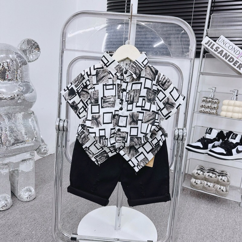 Áo sơ mi lụa size Đại cho bé trai ( 20-30kg ) 👦👦👦