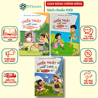 Sách - Combo 3 cuốn Chiến Thuật Viết Văn Tiểu Học Tập 1 + Tập 2 + Tập 3