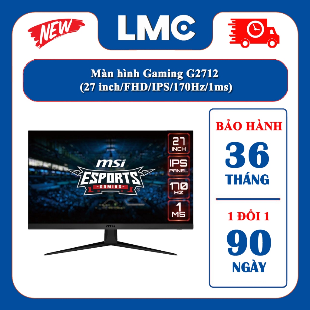 Màn hình MSI G2712 (27 inch/FHD/IPS/170Hz/1ms) (Chính hãng - Bảo hành 36 tháng)
