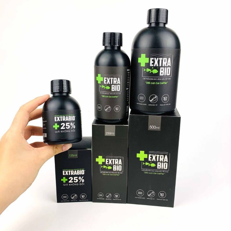 Men Vi Sinh làm trong nước Extra Bio 125ML - 250ML - 500ML - 1000ML- Vi sinh Extra bio thế hệ mới