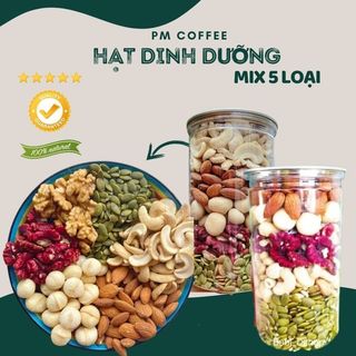 Hạt Dinh Dưỡng Tổng Hợp Mix 5 loại hạt PM - Hũ 500Gram