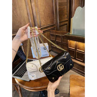Túi đeo chéo gc marmont logo sắt gg sang chảnh 22cm
