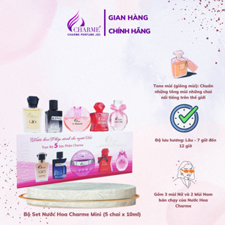 Bộ Set Nước Hoa Charme Mini (5 chai x 10ml)