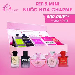 Bộ Set Nước Hoa Charme Mini (5 chai x 10ml)