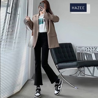 Quần jean ống loe nữ cạp cao co giãn HAZEE quần bò ống loe có co giãn tốt mặc đẹp tôn dáng 2024 - Hàng mới về