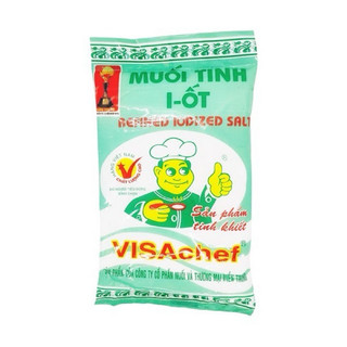 Muối tinh i-ốt visachef - gói 200g