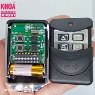# Tay điều khiển cửa cuốn 8 mã gạt 433 mhz Inox loại tốt chất lượng cao
