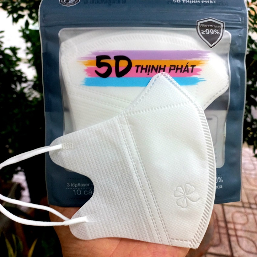 Khẩu trang 5d Thịnh Phát 3 lớp kháng khuẩn [sản phẩm Chính Hãng]