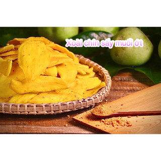 300g xoài chín sấy muối ớt chua ngọt cay cay đậm đà
