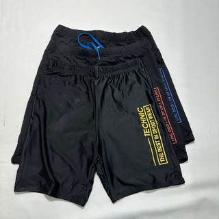 Quần bơi nam technic lửng vải thun dày co dãn 4 chiều,lưng thun có dây rút