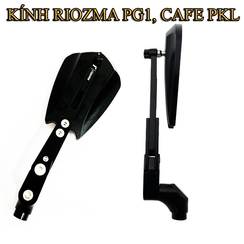 Kính chiếu hậu Rizoma Cho xe Yamaha PG1, SH, CAFE, xe PKL Mã góc rộng , kính trắng [ Mã R5]
