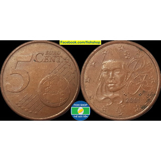 Đồng xu 5 euro cent pháp 1999-nay