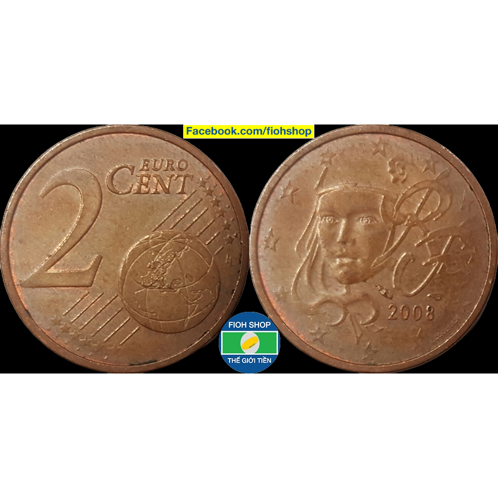 Đồng xu 2 Euro Cent Pháp (France) 1999-Nay