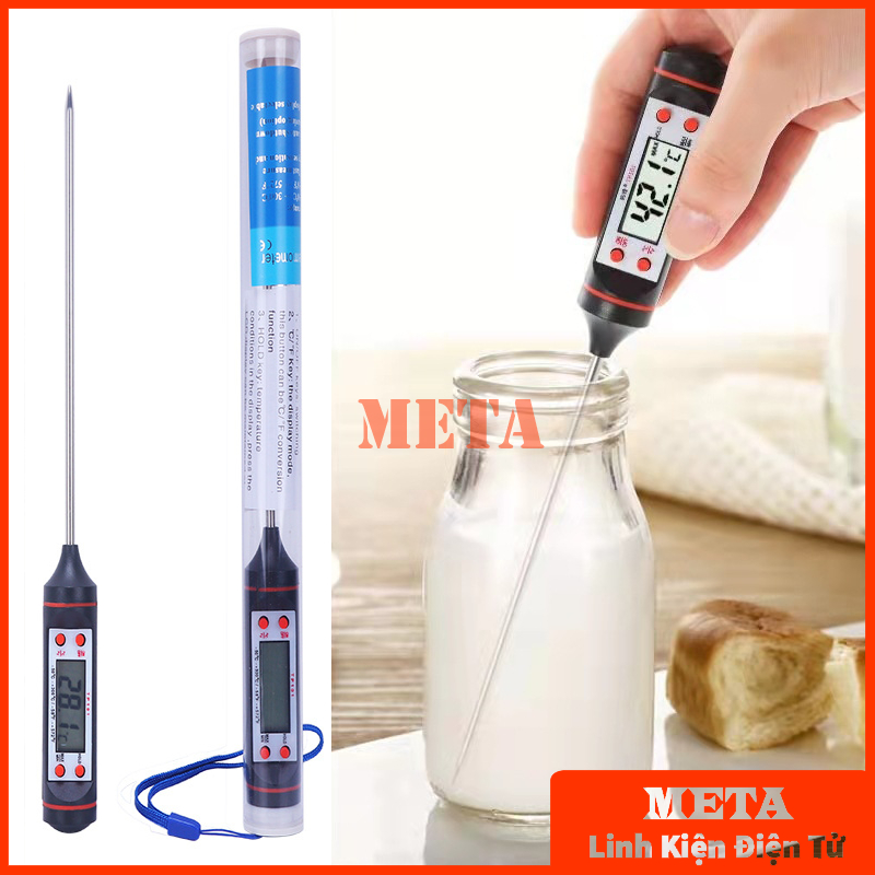 Nhiệt kế điện tử thực phẩm TP101, đo nhiệt độ sữa, nước, dầu ăn, thực phẩm... từ -50oC ~ 300oC